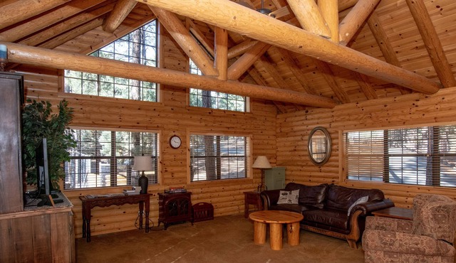 Beautiful Log Cabin on an acre in the tall pines with fenced yard for dogs! in Prescott