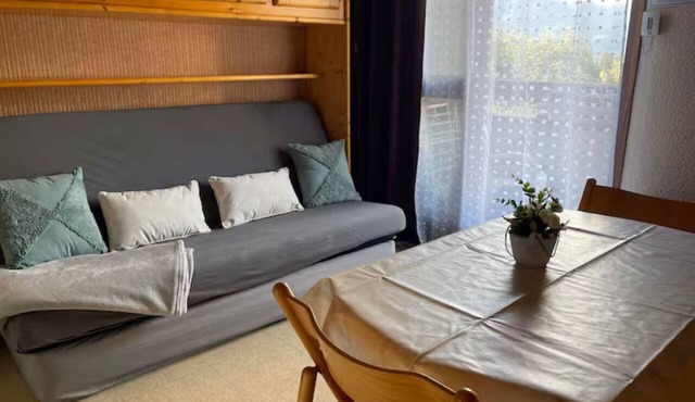 Bright studio with mountain view for 4 people in Morillon