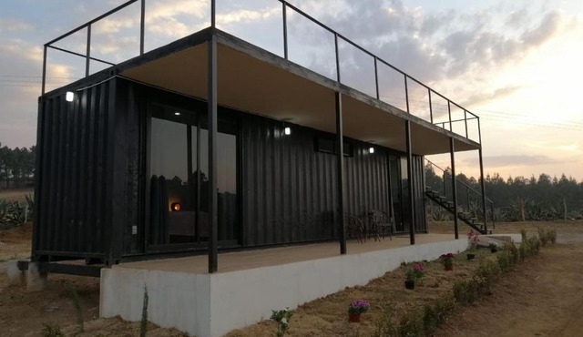 Cabañas Container Las Nilas in Zacatlán