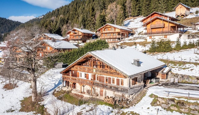 Chalet 'La Ferme De La Vora' with Mountain View, Private Terrace and Wi-Fi in CHATEL