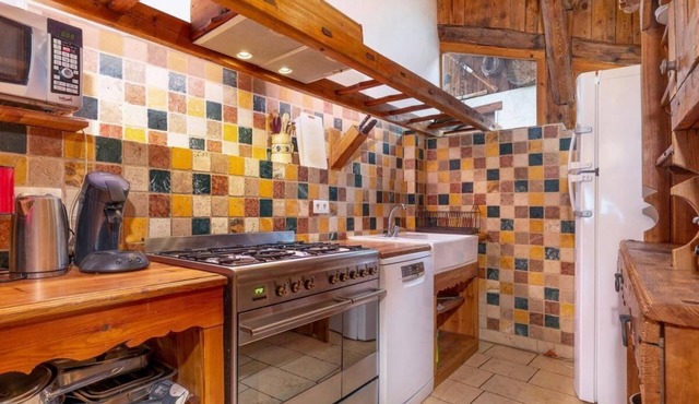 Chalet, sauna, balcony, fireplace or stove, parking, tv, 125m², Peisey-Vallandry in Peisey-Nancroix