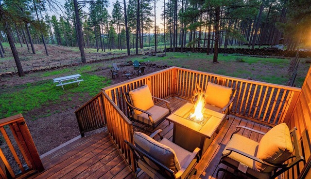 Charming 2-bedroom with loft cabin with AC, WiFi in tranquil Parks, AZ. Sleeps 6