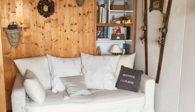 Charming 2 room apartment - view of Mont-Blanc - at the foot of the slopes in Aime 2000 in Aime