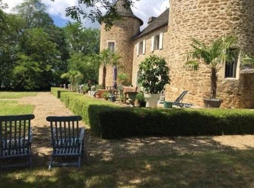 Chateau de Lestang in Savignac