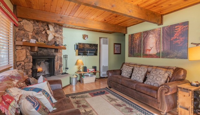 Crazy Bear Cabin - Just a short walk to the National Forest hiking trails. Fenced Yard!
