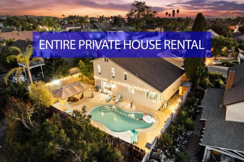 Entire Private House with Garage, Pool, King Bed, Gated Yard, 4 Bedrooms 3 Bathrooms, in Rancho Penasquitos, Available Now in San Diego