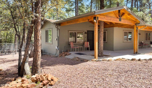 Green Elk Retreat Cabin, Cozy Cabin - large side yard with wildlife