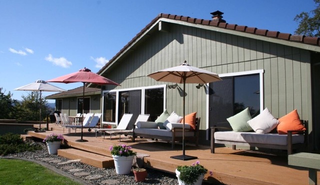 Highly Rated, Contemporary Wine Country Home with Sweeping Views