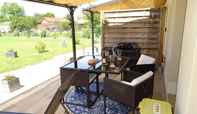 Le Bouchon, Studio de 30 m² Climatisé de Plein Pieds Proche de Tournus in Cuisery