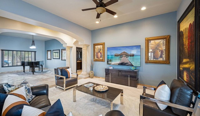 Luxe Ranch w/Four Peaks Views & Outdoor Fireplace