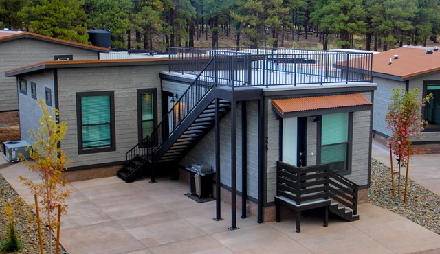 Maple Roof Top Deck - Spacious luxury cabin with rooftop deck, firepit, and room for up to 9 guests