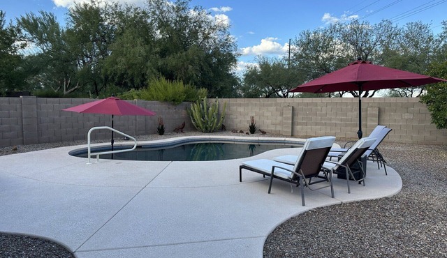 Mexican Sage is truly your Tucson oasis. 3 BR, 2 BA, private pool & hot tub.