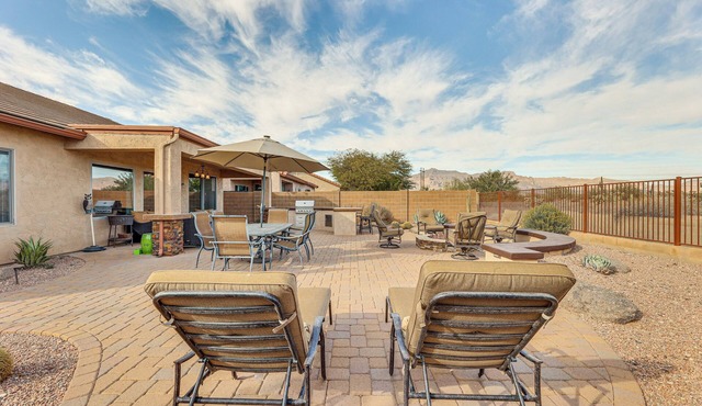 Near Hiking & Golf: Gold Canyon Home w/Fire Pit!