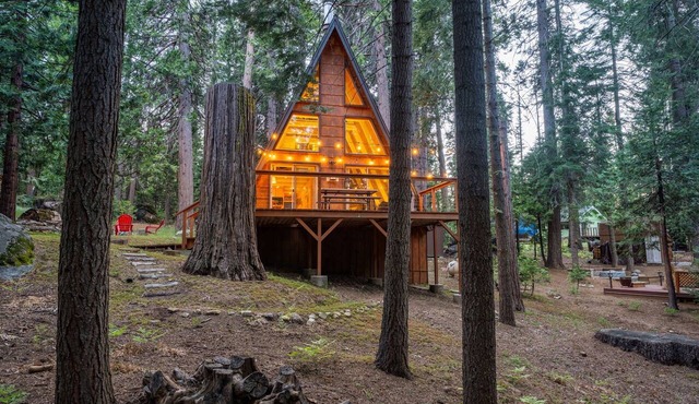 Pine Haus-Remodeled Family A-Frame