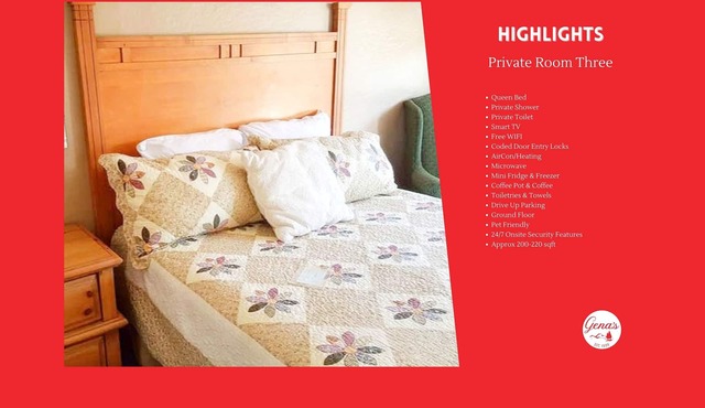 Private Room #3: Queen + Priv Bath | Near Kings Canyon & Sequoia National Parks