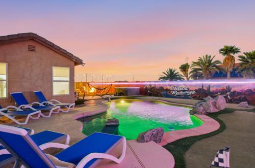 Recharge Ultimate Game Room Theater Heated Pool
