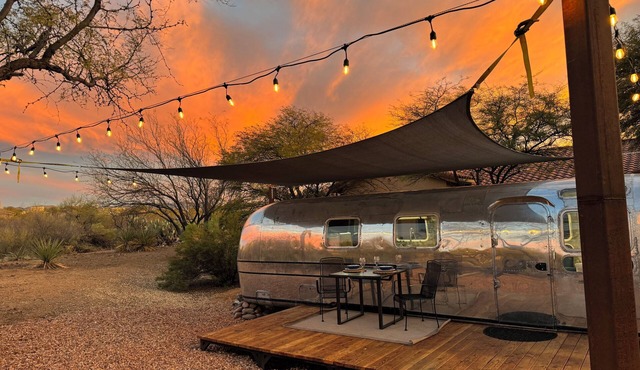 Rocketship Airstream, a lovingly restore 31-foot 1973 Aistream Sovereign.