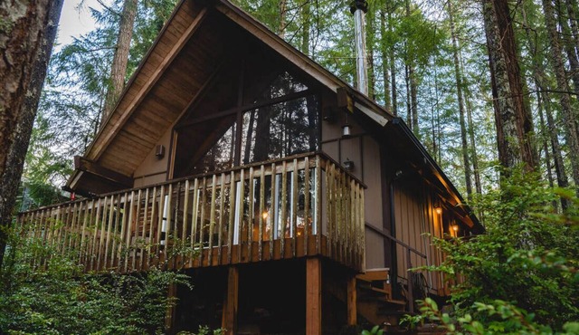 Serene Lake-Front Cabin; 1 bd + loft A-frame in GRAPEVIEW