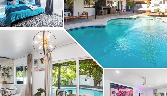 SinCity BEST L0CAT3D w POOL Home. 3min STRIP
