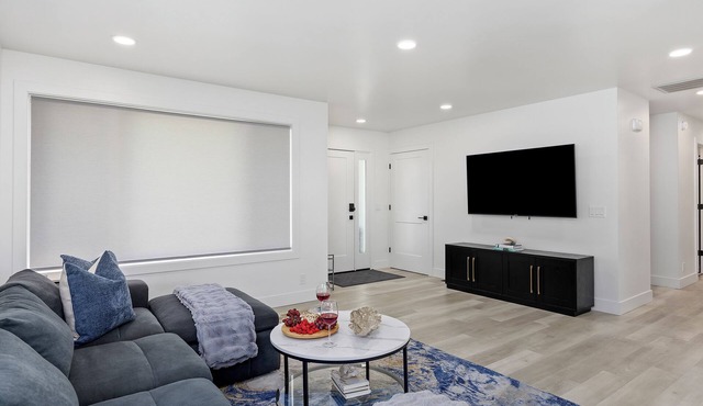 Sleek modern design meets peaceful retreat for a comfortable stay. in Burley