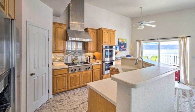Spacious Lakeport Home w/Dock & Mtn Views!