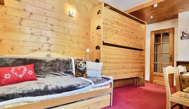 Studio for 3 in Val d'Isère, near center and slopes, pets allowed in Val-d'Isère