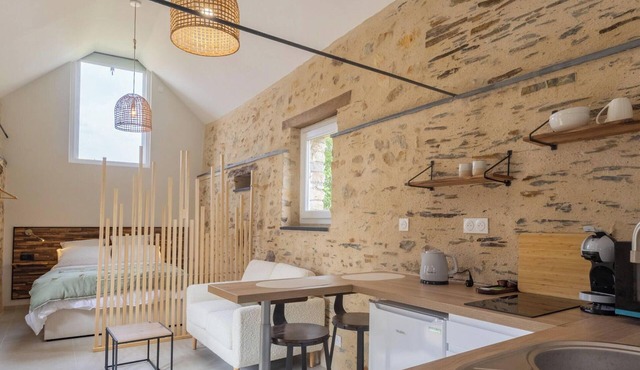 Studio with AC, peaceful village in Chenillé-Champteussé