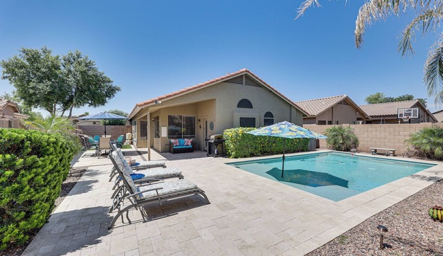 Sunny Maricopa Getaway w/Private Pool + Fire Pit!