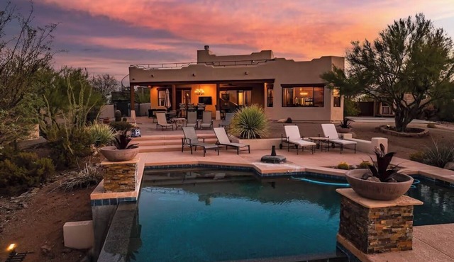 Tranquil AZ Mountain View Oasis Pool & Fire Pit in Scottsdale