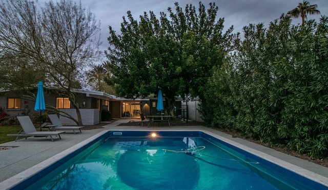 Vintage Mid Town House of Rock! Private Backyard w/Pool, Hot Tub, Putting Green in Phoenix