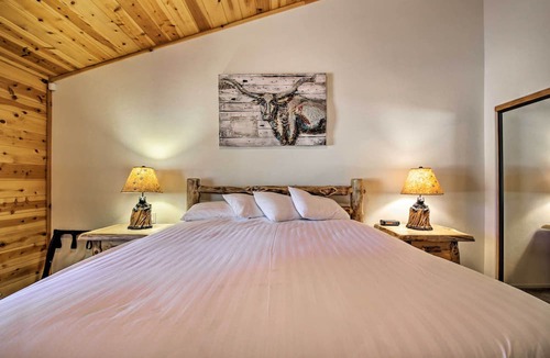 Castle Glen Estates Cottage | Hot Tub, Game Room & 2 Decks: Luxe Big Bear Home