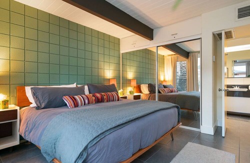 Twin Palms Condo | Jewel Box Mid-Century Bungalow at Ocotillo Lodge