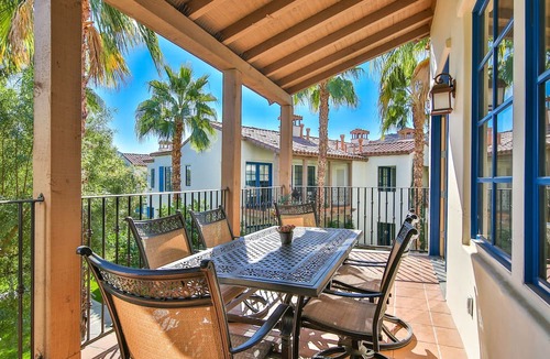 La Quinta Condo | Near Pool! Warm & Elegant, Fountain Views, Twin Beds, Pet Friendly! - Upstairs (T25)