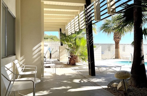 Desert Hot Springs Apartment | The Getaway 1BR #4: Pool, Mountain View, Kids/Pets welcome