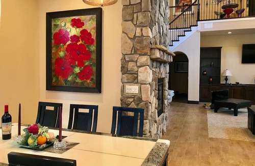 Three Rivers House | A Very Sweet Retreat: The S Fork River is flowing. You can see, hear & touch it!