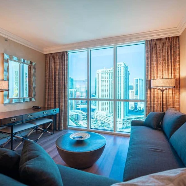 No Resort Fee Strip View Suite + Free Valet + Pool